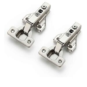 1 Pair 2 Packs Full Overlay Cabinet Door Hinges,105 Degree Adjustable Concealed